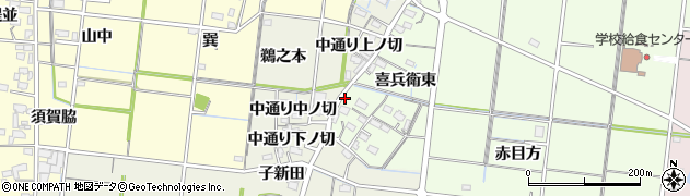 愛知県稲沢市祖父江町両寺内喜兵衛東62周辺の地図