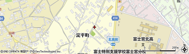静岡県富士宮市淀平町859周辺の地図