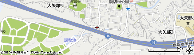神奈川県横須賀市大矢部周辺の地図