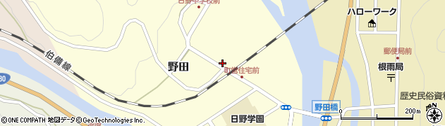 鳥取県日野郡日野町野田194周辺の地図