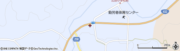比田郵便局周辺の地図