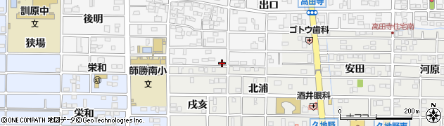 愛知県北名古屋市高田寺屋敷520周辺の地図