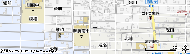 愛知県北名古屋市高田寺屋敷512周辺の地図