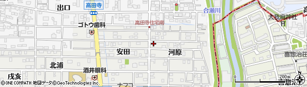 愛知県北名古屋市久地野河原53周辺の地図