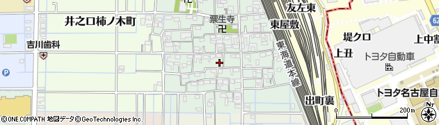 愛知県稲沢市井之口本町周辺の地図