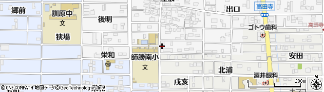 愛知県北名古屋市高田寺屋敷507周辺の地図