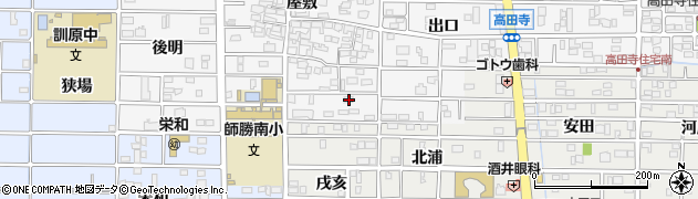 愛知県北名古屋市高田寺屋敷515周辺の地図