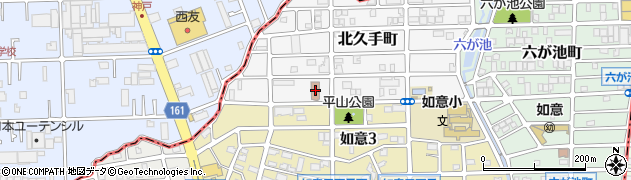 グランディール 名古屋北周辺の地図