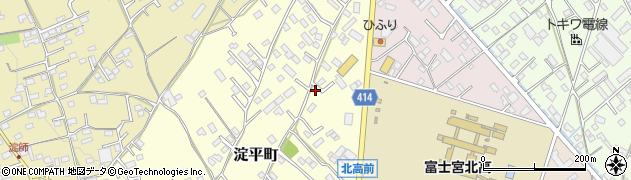 静岡県富士宮市淀平町832周辺の地図