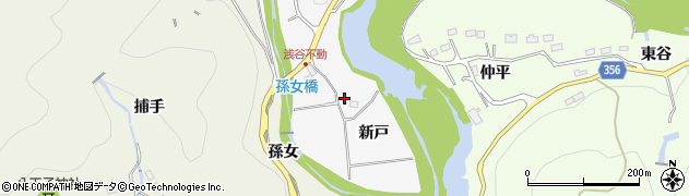 愛知県豊田市浅谷町新戸223周辺の地図