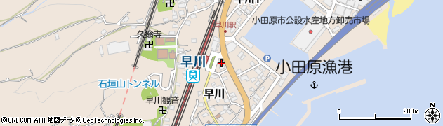 くるまやラーメン　早川店周辺の地図