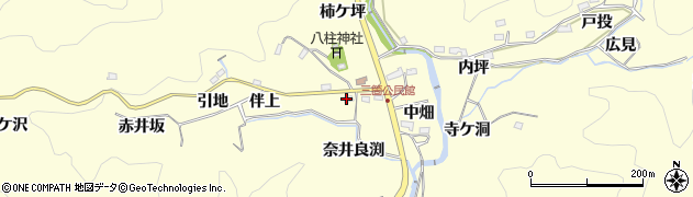 愛知県豊田市三箇町（森前）周辺の地図