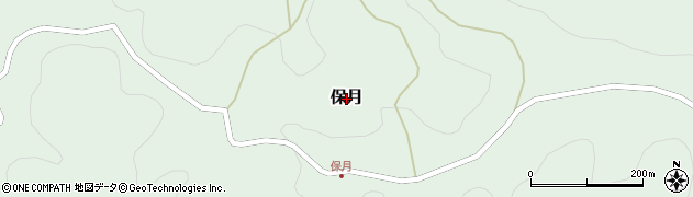 滋賀県多賀町（犬上郡）保月周辺の地図
