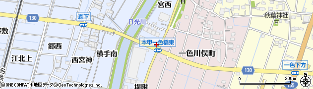 愛知県稲沢市片原一色町宮前26周辺の地図