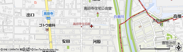 愛知県北名古屋市久地野河原5周辺の地図