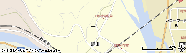 鳥取県日野郡日野町野田66周辺の地図