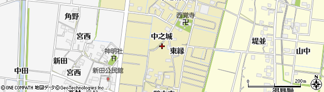 愛知県稲沢市祖父江町西鵜之本鵜之森周辺の地図
