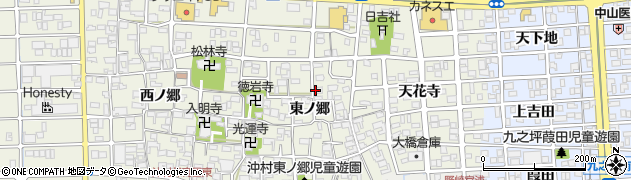愛知県北名古屋市沖村周辺の地図