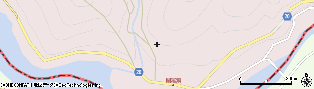 岐阜県恵那市串原閑羅瀬周辺の地図