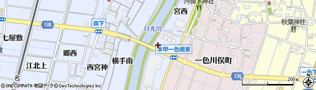 愛知県稲沢市片原一色町大松下56周辺の地図