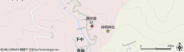 愛知県豊田市下中町（宮ノ前）周辺の地図