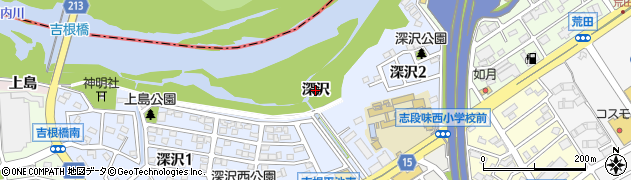 愛知県名古屋市守山区吉根（深沢）周辺の地図