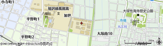 愛知県稲沢市平野町周辺の地図