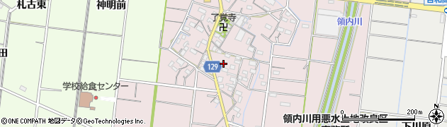 愛知県稲沢市祖父江町大牧郷中468周辺の地図