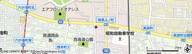 愛知県春日井市味美西本町2294周辺の地図