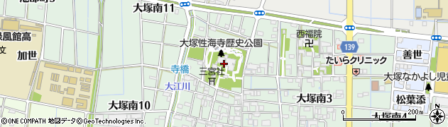 性海寺周辺の地図