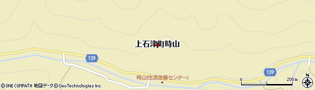 岐阜県大垣市上石津町時山周辺の地図