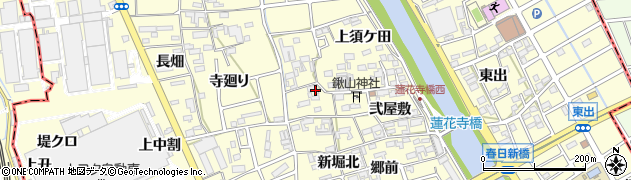 愛知県清須市春日（壱屋敷）周辺の地図