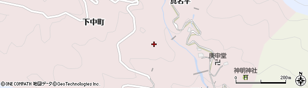 愛知県豊田市下中町（丸根）周辺の地図