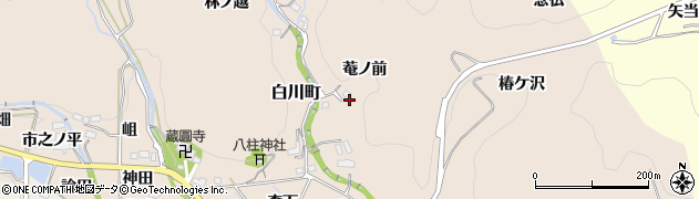愛知県豊田市白川町安戸周辺の地図