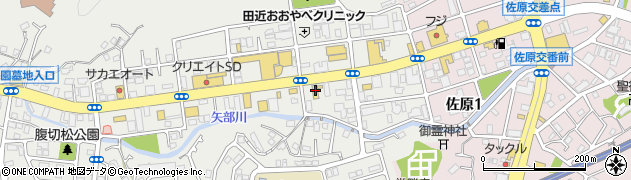 ＨｏｎｄａＣａｒｓ横須賀東大矢部店周辺の地図