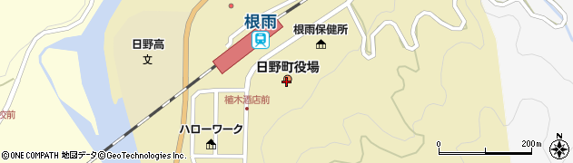 日野町役場　企画政策課周辺の地図