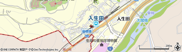 神奈川県小田原市入生田200周辺の地図