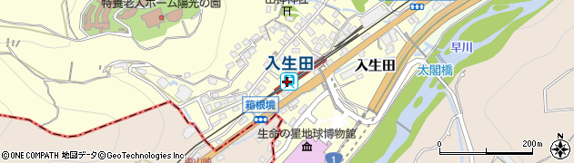 入生田駅周辺の地図