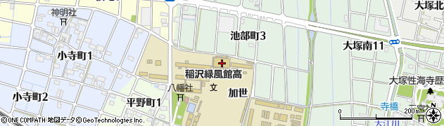 愛知県稲沢市平野町加世周辺の地図