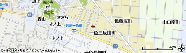 愛知県稲沢市一色三反田町71周辺の地図