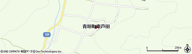 兵庫県丹波市青垣町東芦田周辺の地図