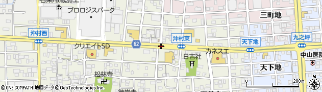 沖村交番前周辺の地図
