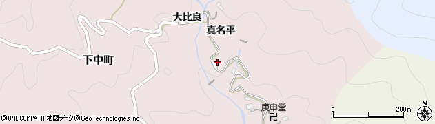 愛知県豊田市下中町周辺の地図