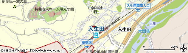 神奈川県小田原市入生田186周辺の地図