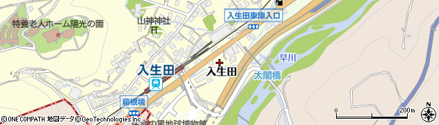 神奈川県小田原市入生田91周辺の地図