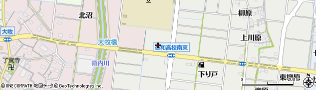 愛知県稲沢市祖父江町二俣宮西周辺の地図