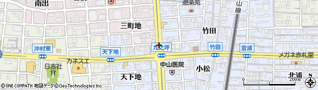 愛知県北名古屋市九之坪（南竹田）周辺の地図