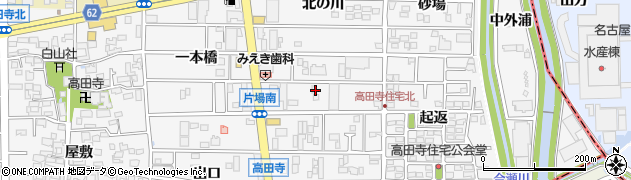 愛知県北名古屋市高田寺周辺の地図