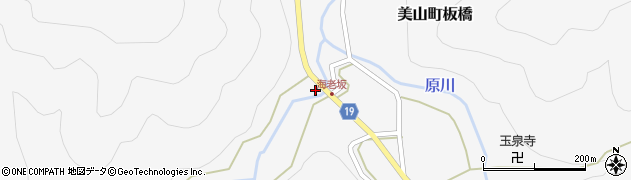 京都府南丹市美山町板橋保瀬周辺の地図