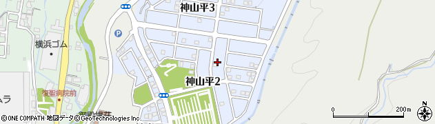 静岡県御殿場市神山平2丁目周辺の地図